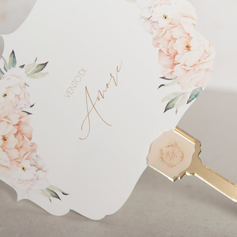 Peonies Elegance Fan