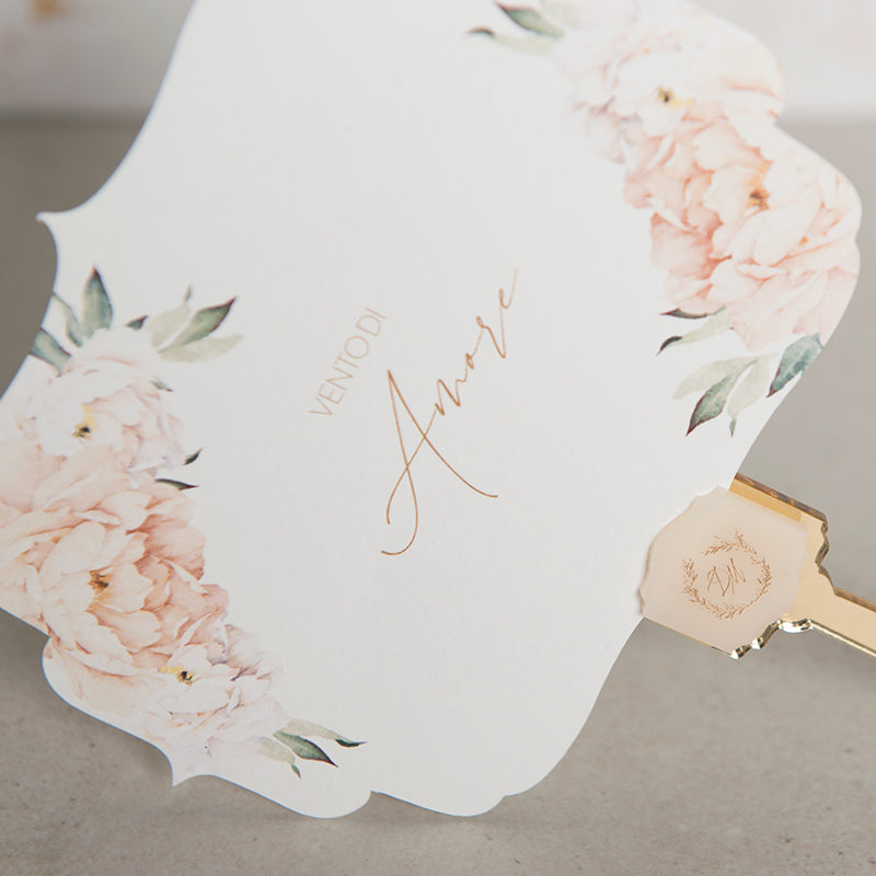 Peonies Elegance Fan