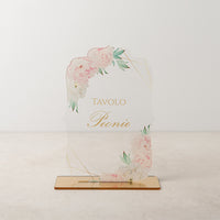 Pink 'n Peonies Table sign