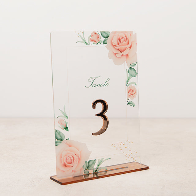 Pink Roses Table Sign – My Creative Lab