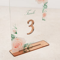 Pink Roses Table Sign