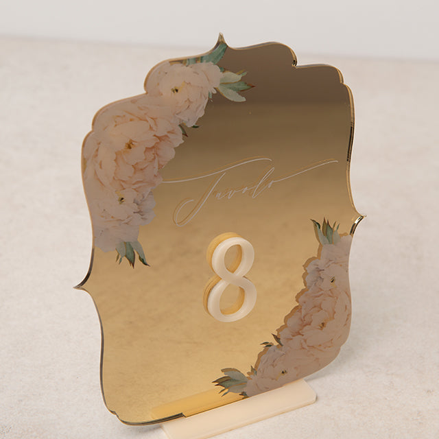 Peonies Elegance Table Sign