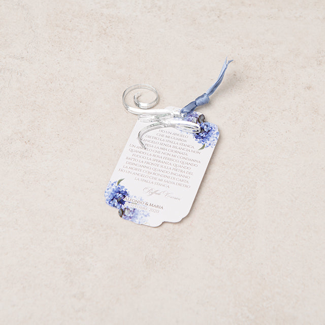 Blue Hydrangea Letter
