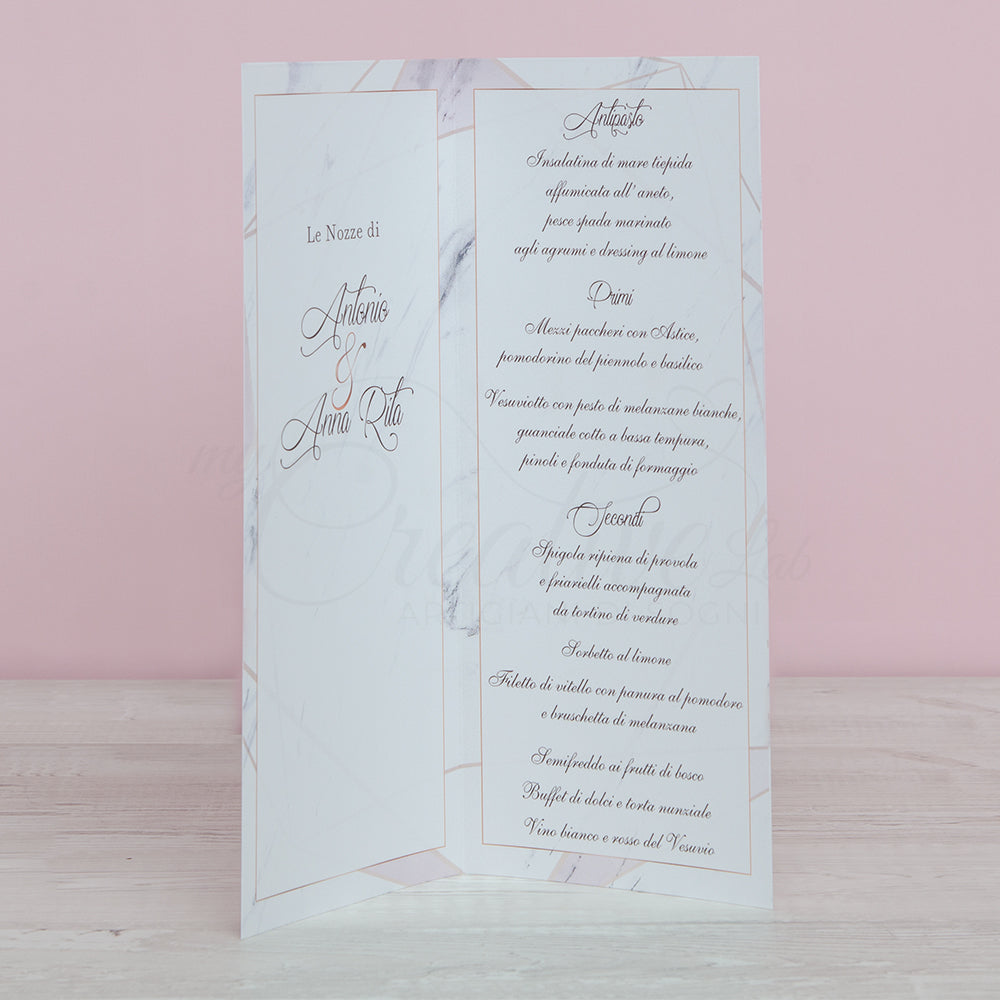 Rose Gold Menu